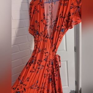 GAP floral wrap dress